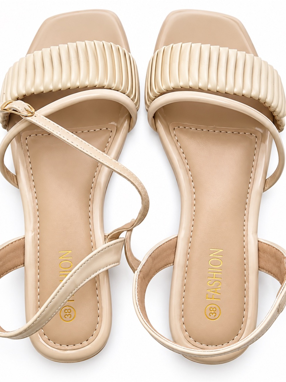Women's Beige Strappy Sandals